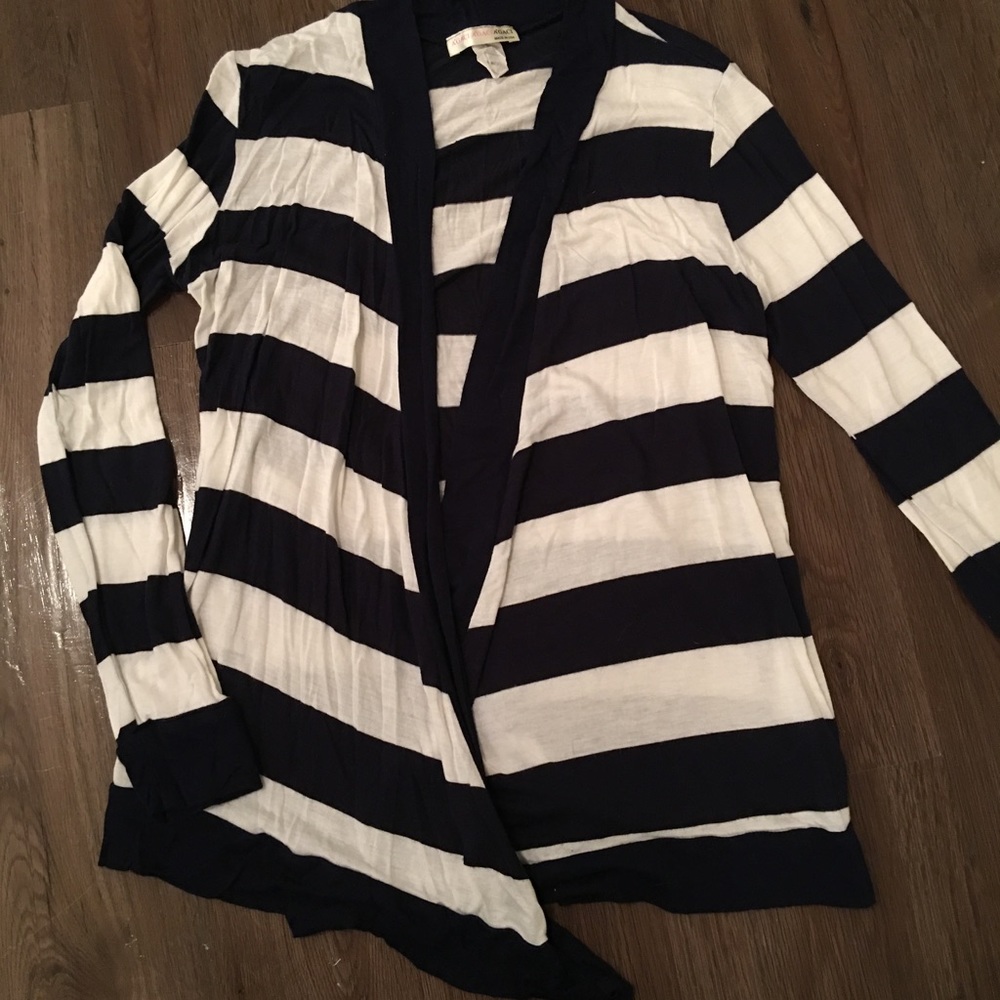 Stripe Flyaway Cardigan
